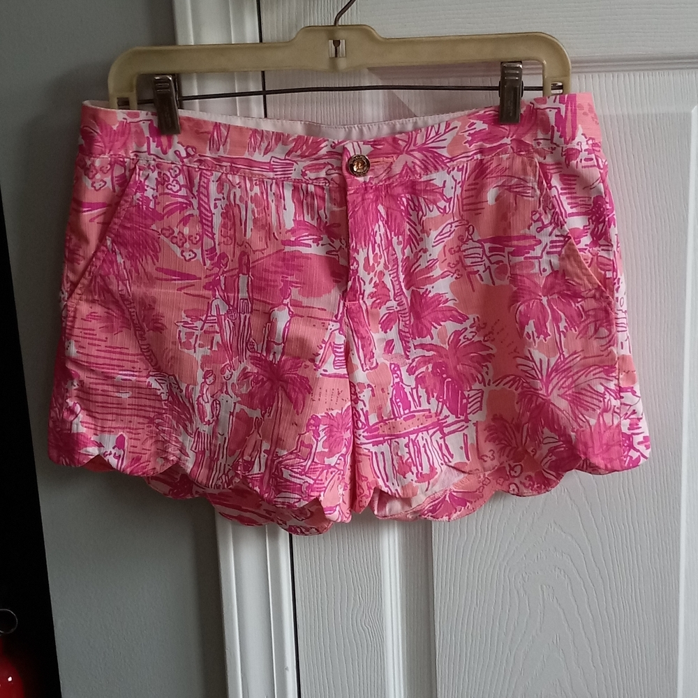LILLY PULITZER Pink Patterned Women's Shorts